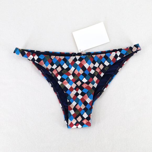 Tory Burch Women Multi Mosaic Clemence Hipster Swimsuit Bikini Bottom Size M - Picture 1 of 3
